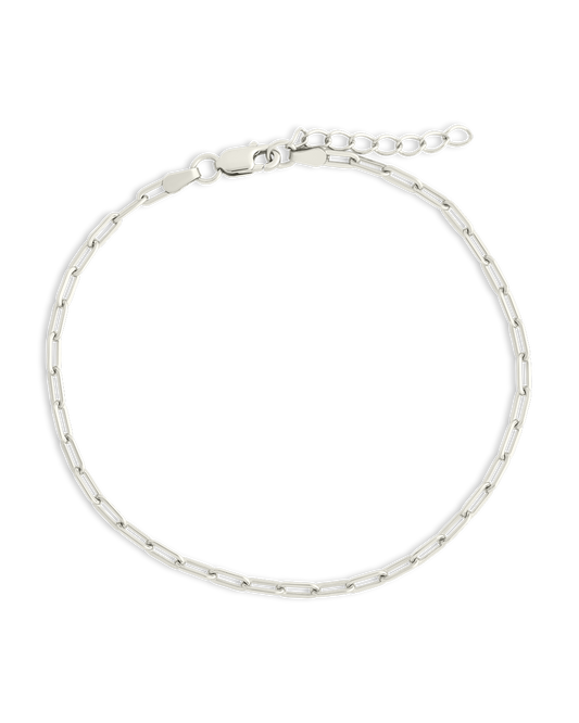 Sterling Silver Paperclip Chain Bracelet