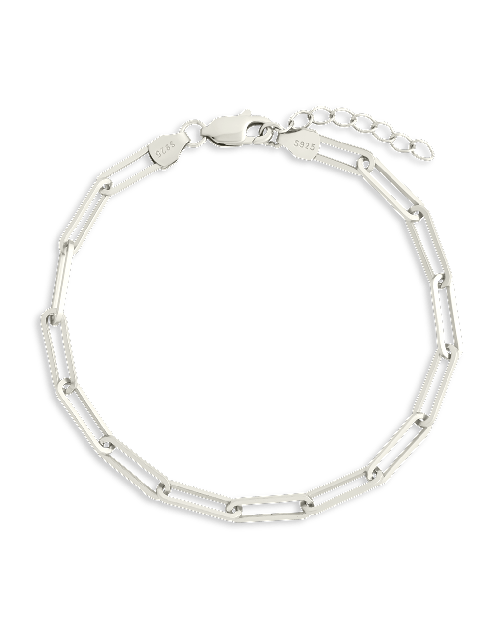Sterling Silver Paperclip Chain Bracelet