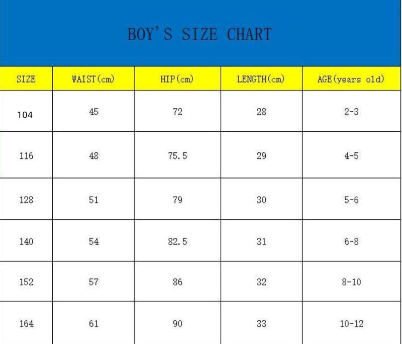 Boy graphic printing casual beach shorts with lined