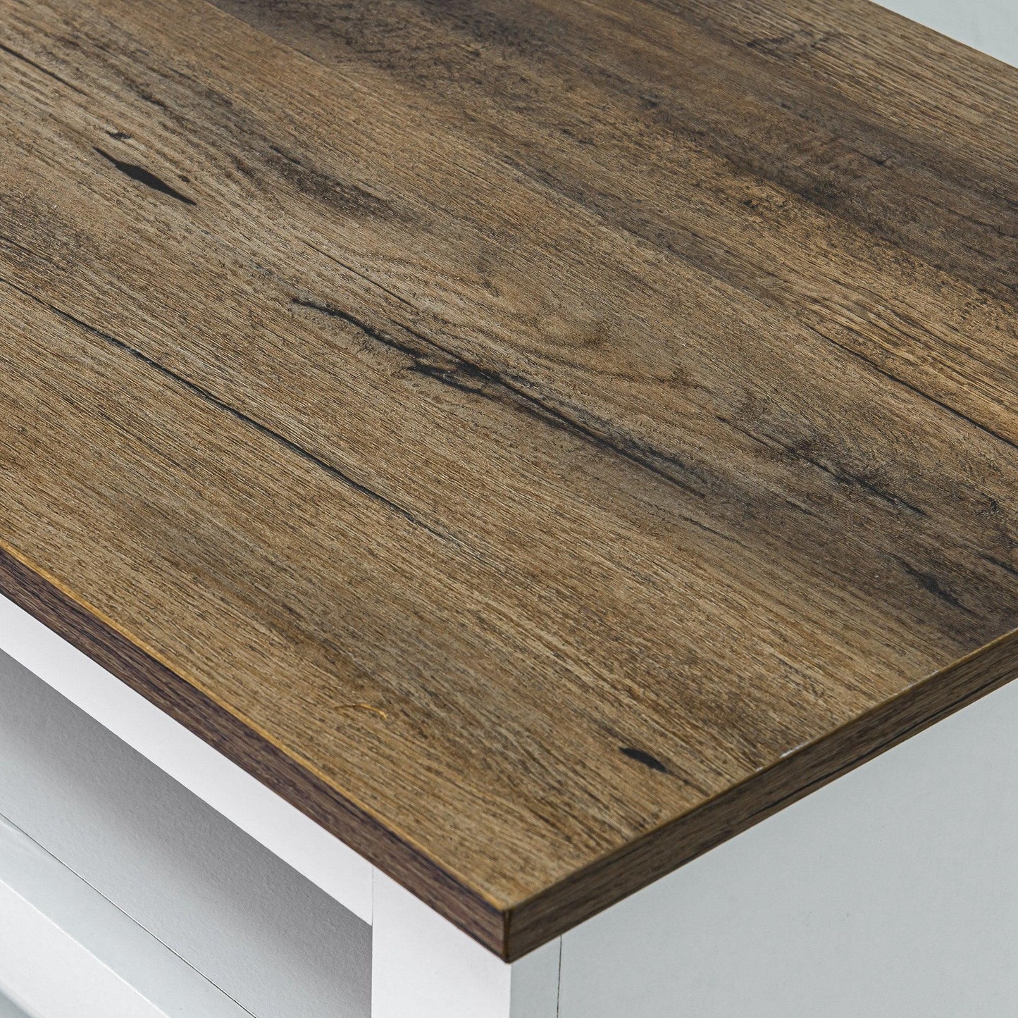 68" Farmhouse TV Stand with 23" Insert Opening Electric Fireplace