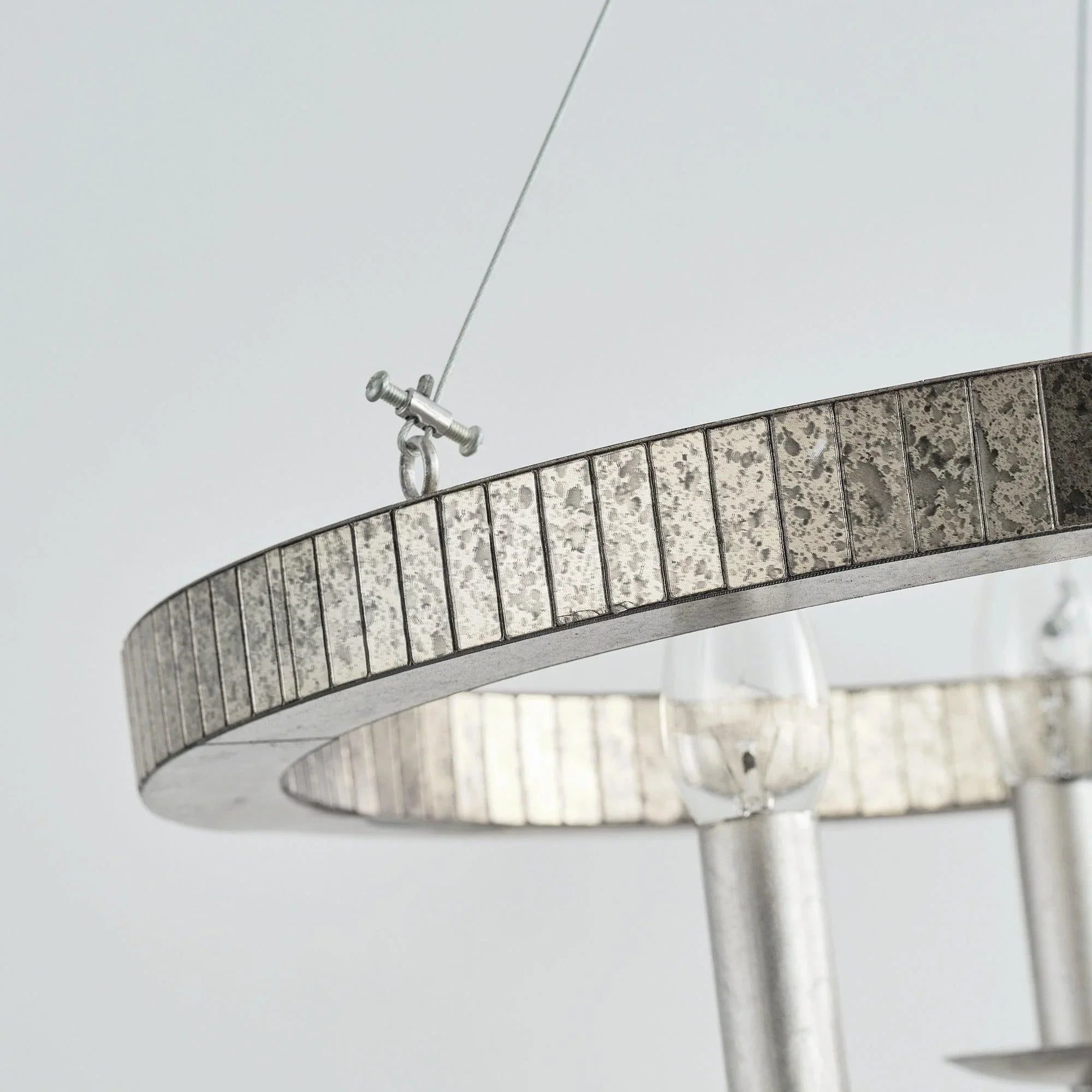 4-Light Iron Modern Island Pendant Lighting with Acrylic Lens