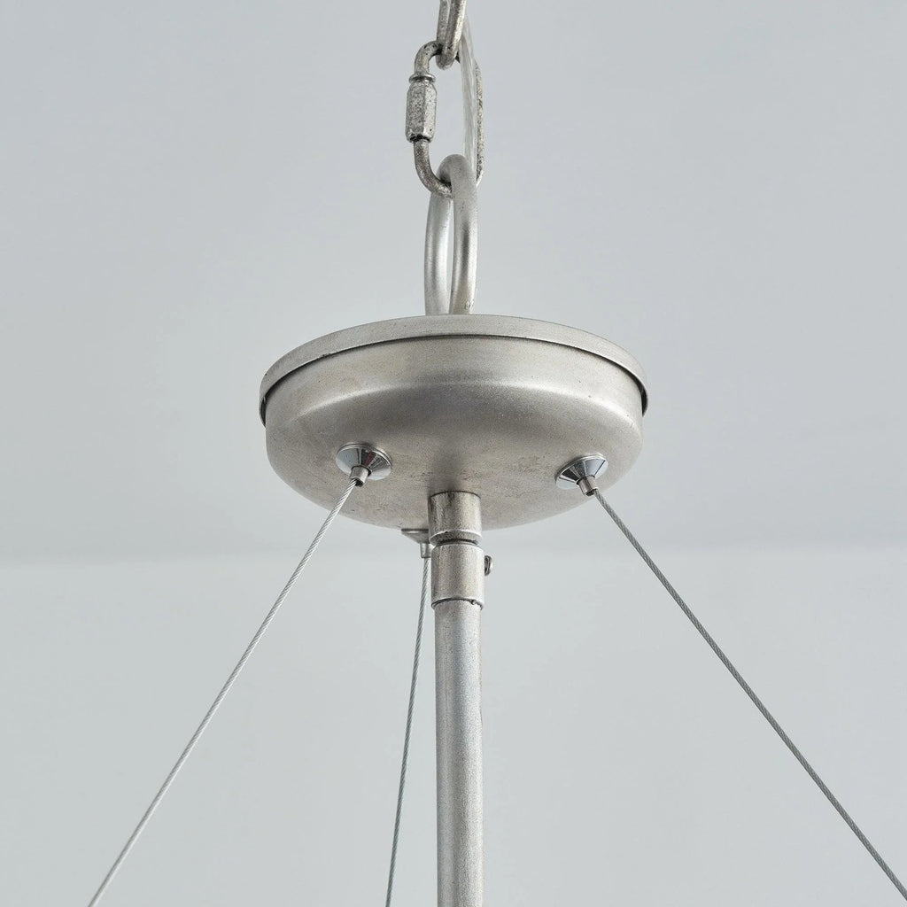 4-Light Iron Modern Island Pendant Lighting with Acrylic Lens