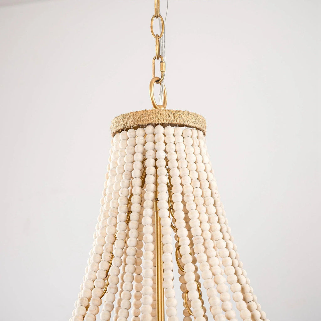 4-Light Golden Bohemian Dry Rated Chandelier