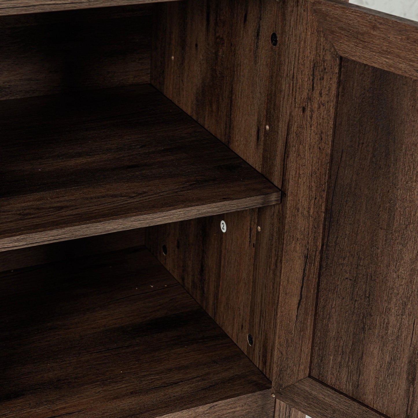 Farmhouse TV Stand for 58 Inch TV Storage Cabinet for Living Room