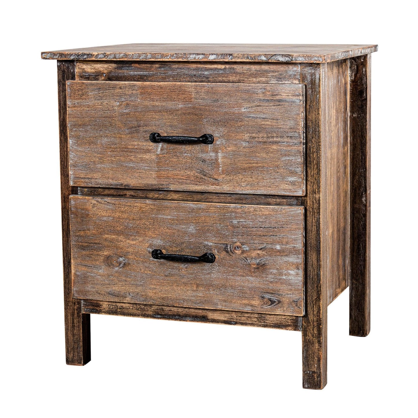 Farmhouse  Solid Wood Bedroom Nightstand Side Table