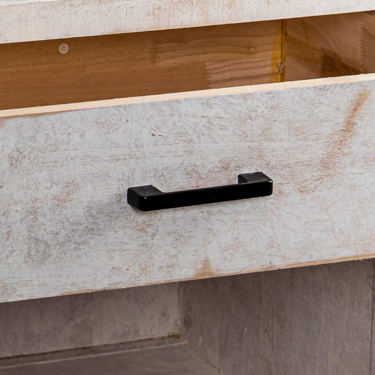 Classic Modern 1-Drawer Solid Wood White Nightstand Side Table