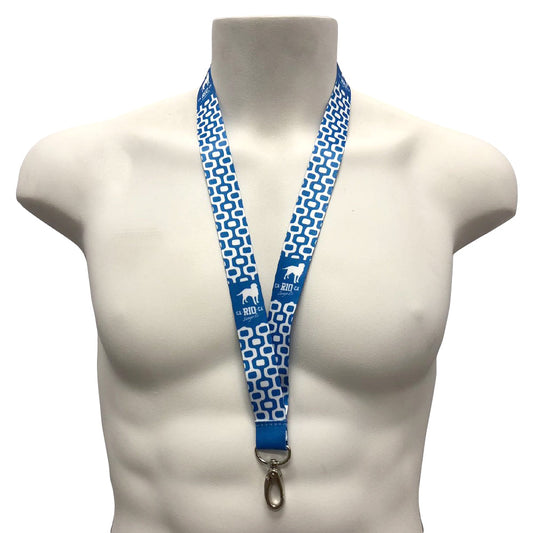 LOGOTIPO LANYARD Black, Blue, Red And White - Key Holder