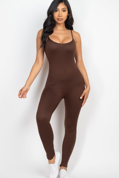 Solid Bodycon Cami Jumpsuit (CAPELLA)