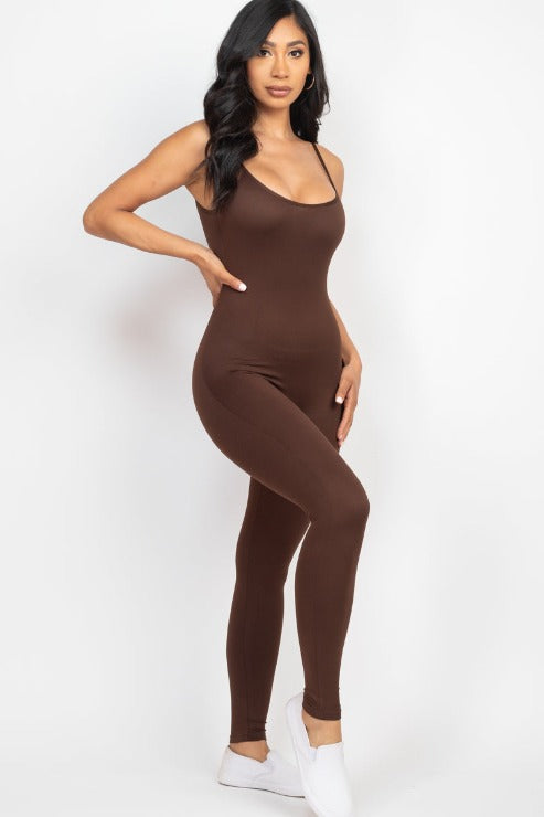 Solid Bodycon Cami Jumpsuit (CAPELLA)