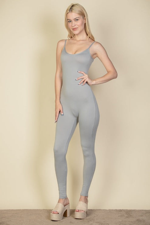 Solid Bodycon Cami Jumpsuit (CAPELLA)