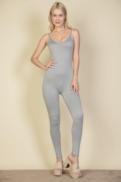 Solid Bodycon Cami Jumpsuit (CAPELLA)