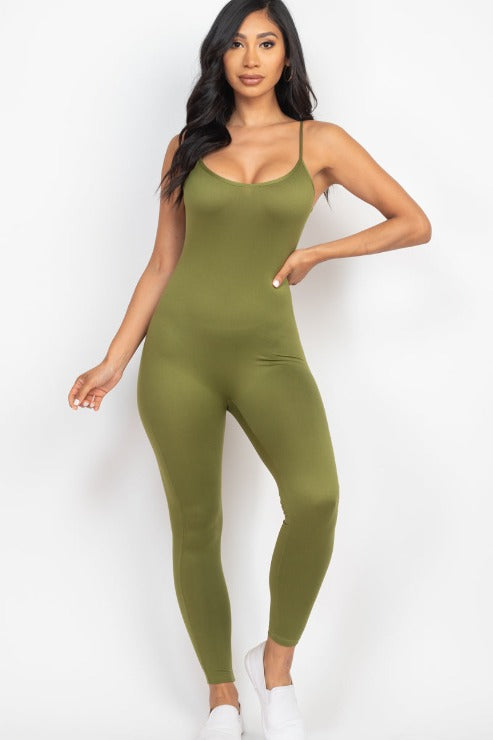 Solid Bodycon Cami Jumpsuit (CAPELLA)