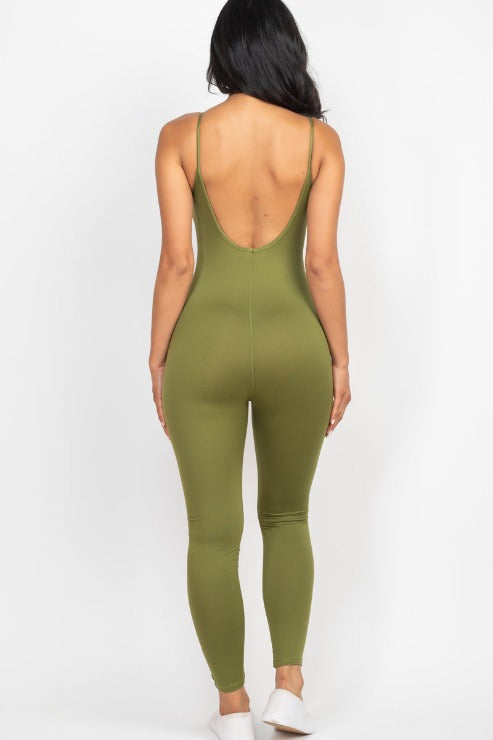 Solid Bodycon Cami Jumpsuit (CAPELLA)