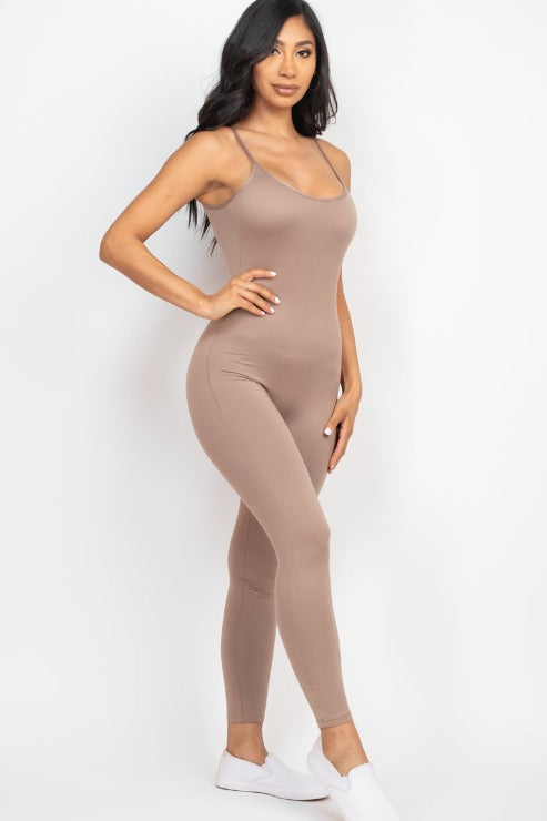 Solid Bodycon Cami Jumpsuit (CAPELLA)