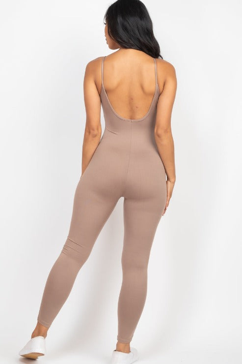 Solid Bodycon Cami Jumpsuit (CAPELLA)
