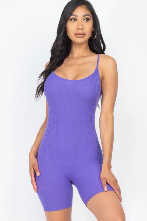 Ribbed Bodycon Romper (CAPELLA)