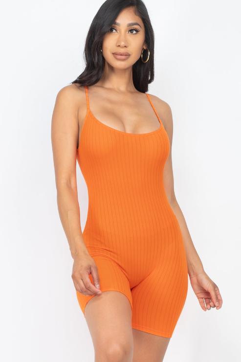 Ribbed Bodycon Romper (CAPELLA)