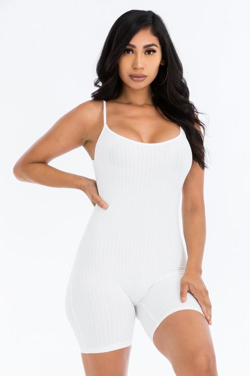 Ribbed Bodycon Romper (CAPELLA)