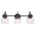 Brighton 3-Light Dark Bronze Dimmable Bathroom Vanity Light