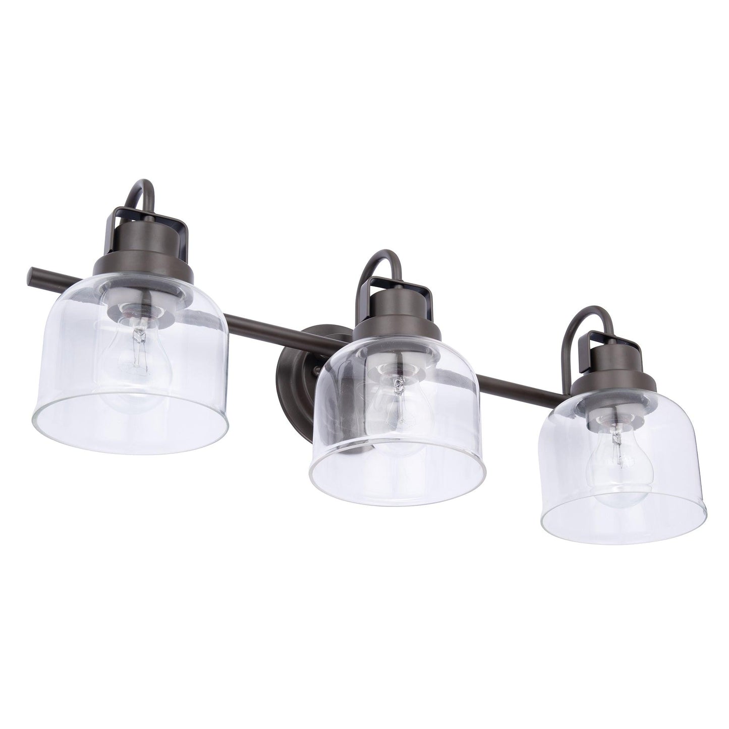 Brighton 3-Light Dark Bronze Dimmable Bathroom Vanity Light