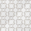 Bianco Quatrefoil 12" x 12" Polished Marble Mesh-Mounted Mosaic Tile Pattern-MSI Collection