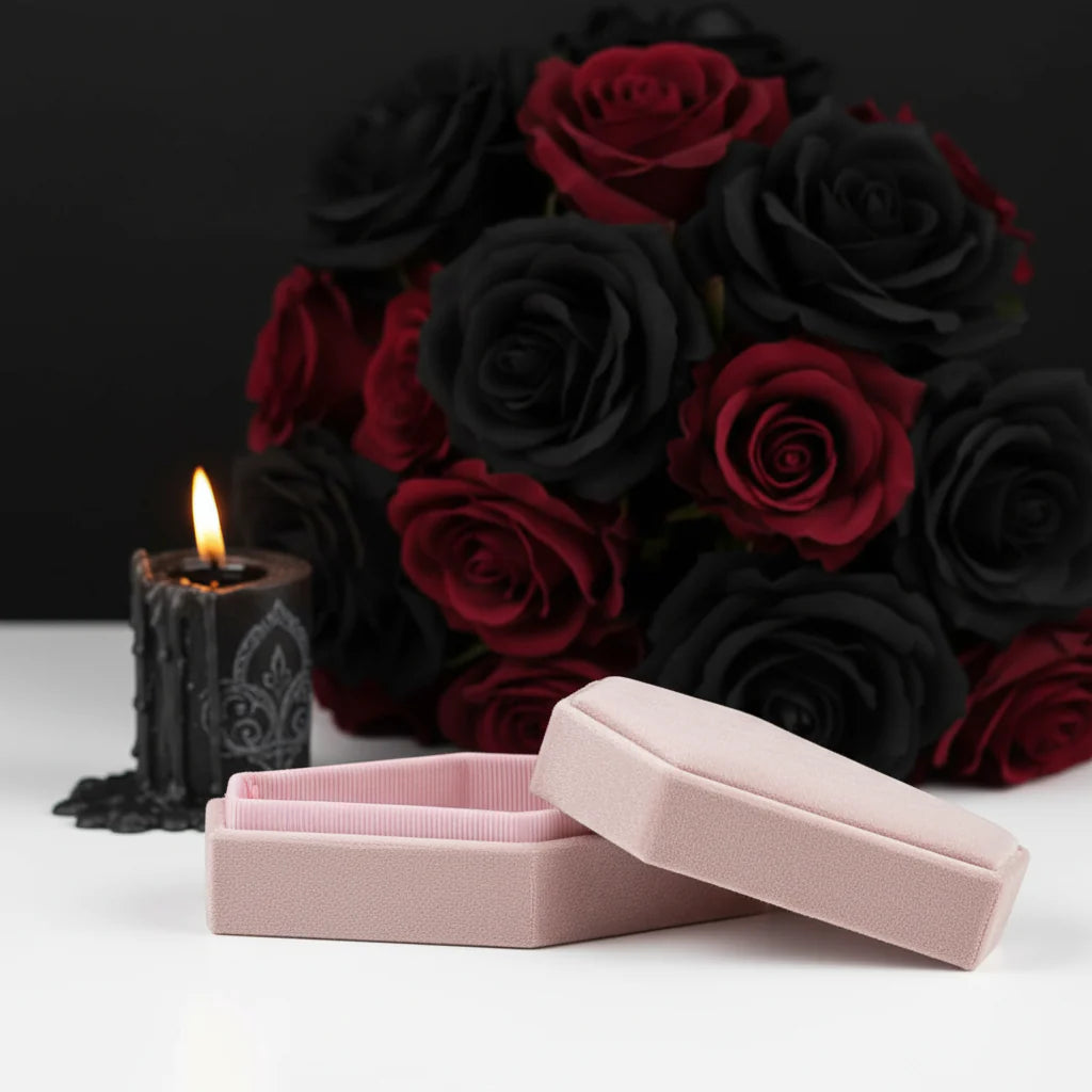 Personalized Coffin Necklace Jewelry Box