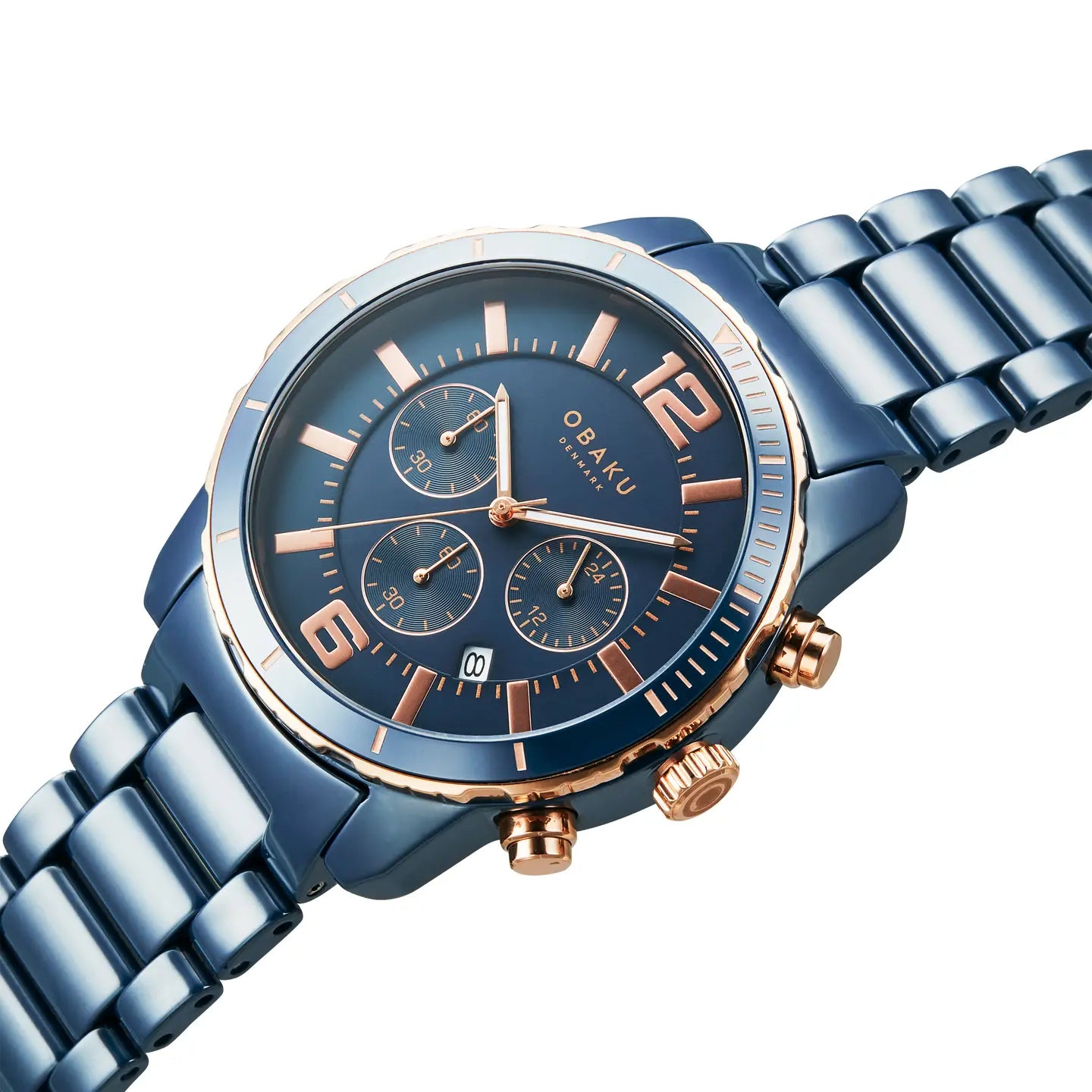 Chronograph Link Bracelet Watch