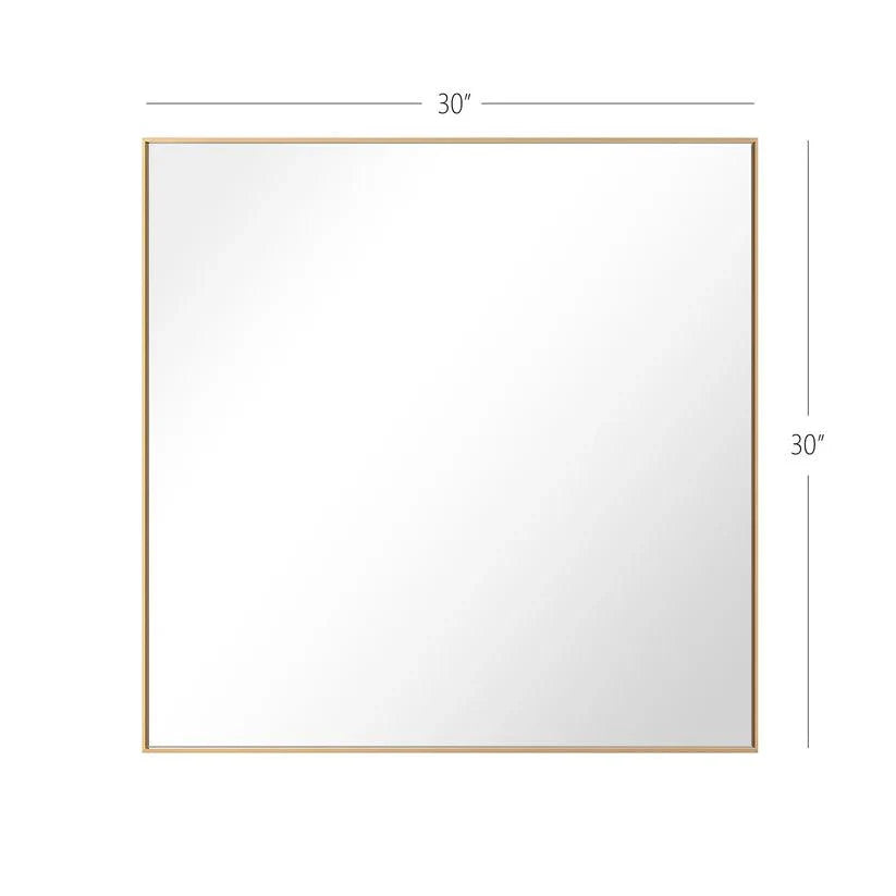 Reflections Sleek Modern Black Aluminum Framed Wall Mirror