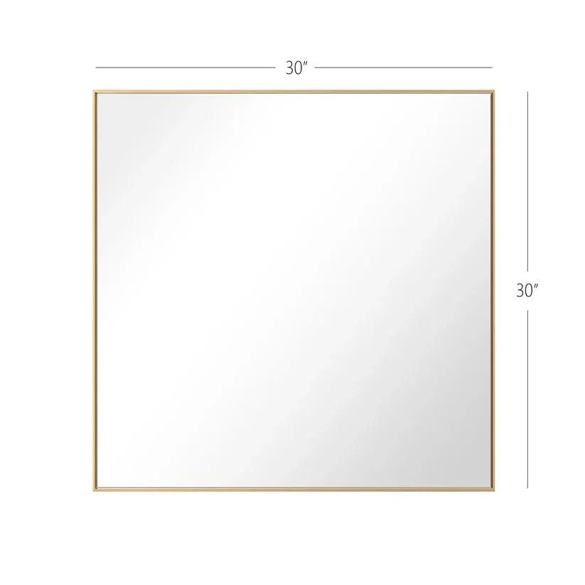 Reflections Sleek Modern Black Aluminum Framed Wall Mirror