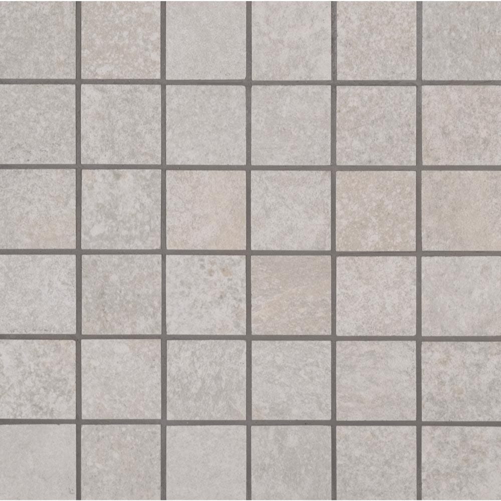 Brixstyle Blanco 12"x12" Glazed Porcelain Mesh-Mounted Mosaic Tile 2"x2" - MSI Collection