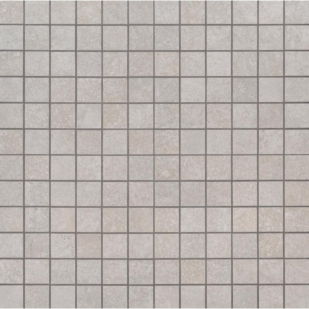 Brixstyle Blanco 12"x12" Glazed Porcelain Mesh-Mounted Mosaic Tile 2"x2" - MSI Collection