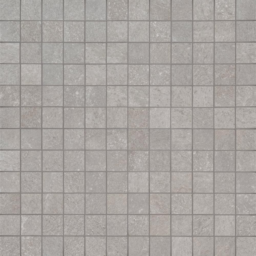 Brixstyle Gris 12"x12" Glazed Porcelain Mesh-Mounted Mosaic Tile 2"x2" - MSI Collection