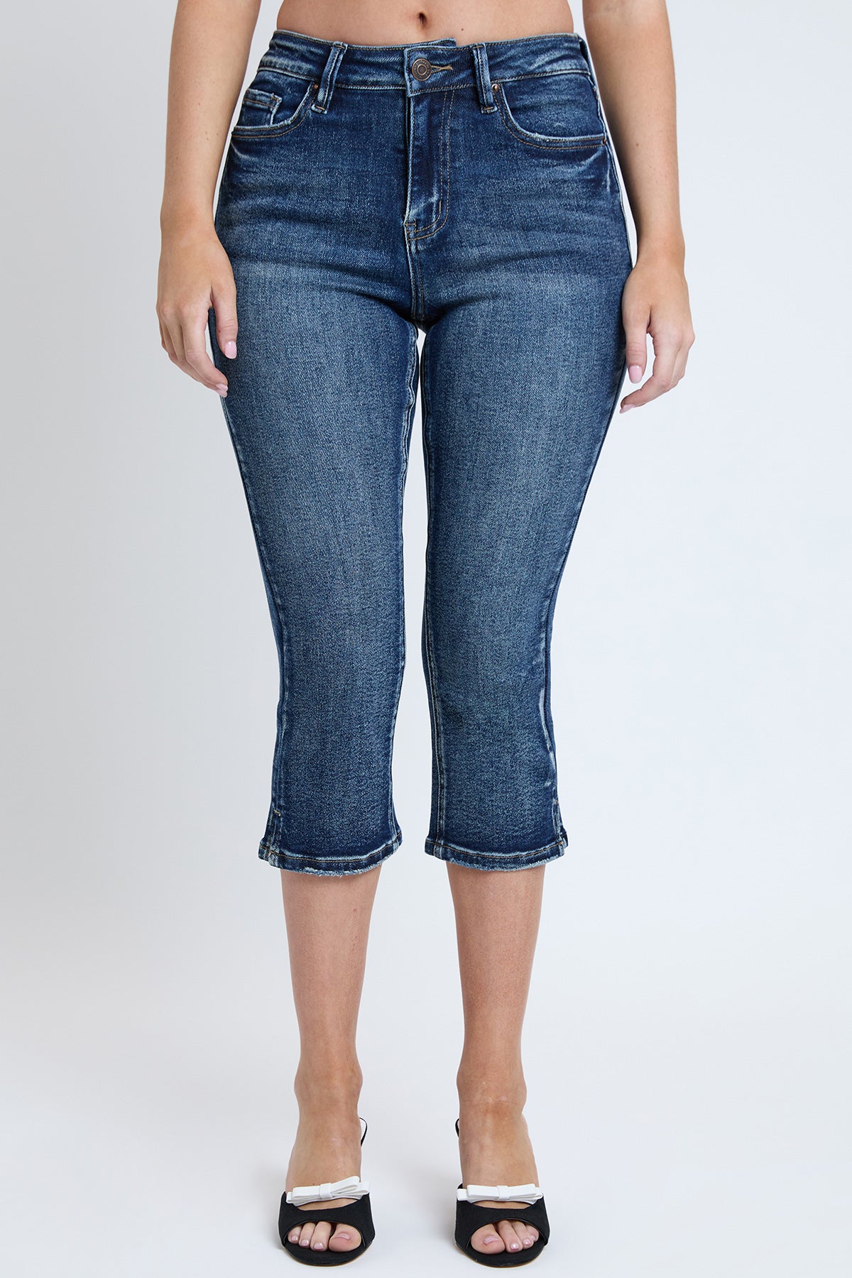 Women's Luxe High Rise Capri with Side Slit