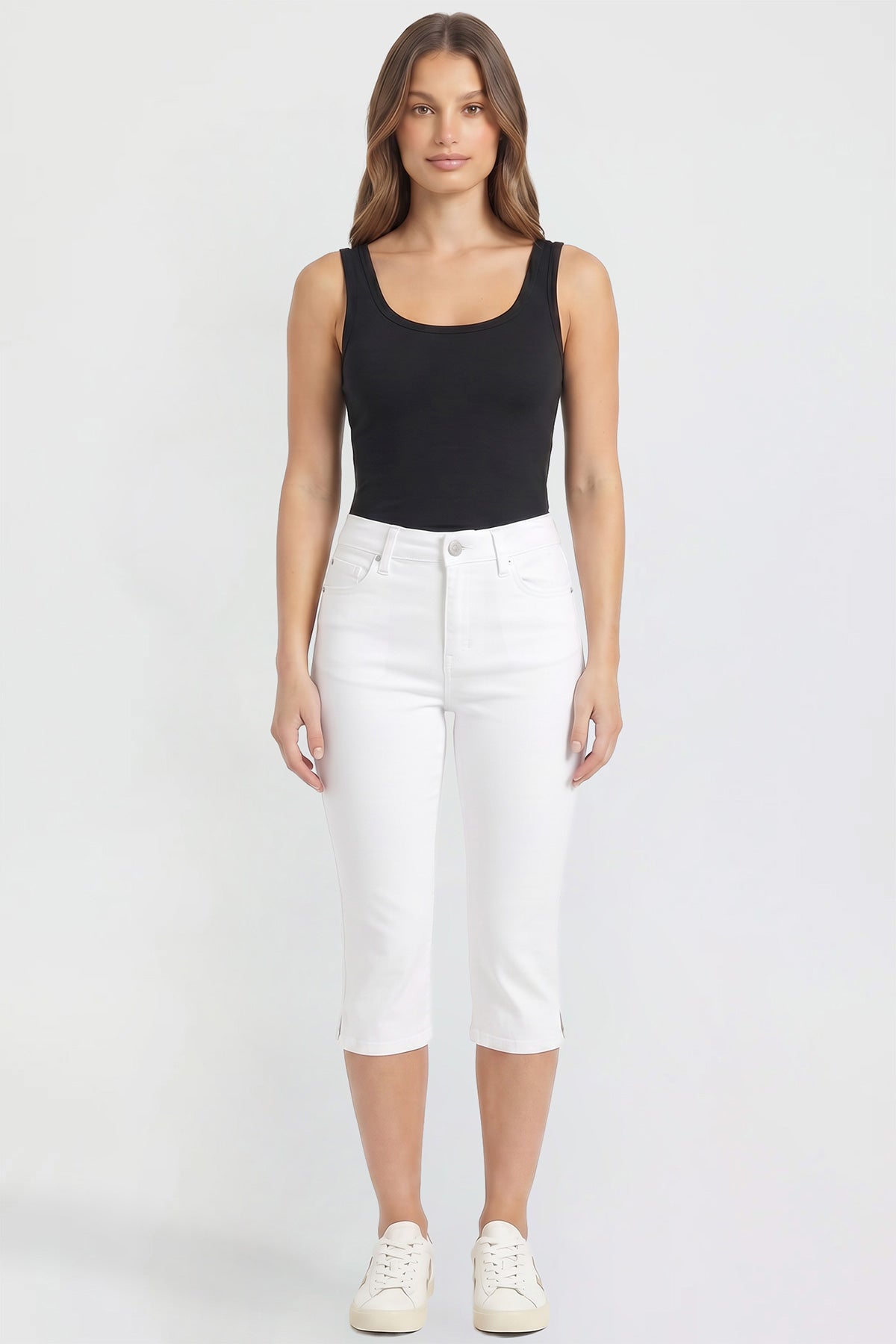 Women's Luxe High Rise Capri with Side Slit