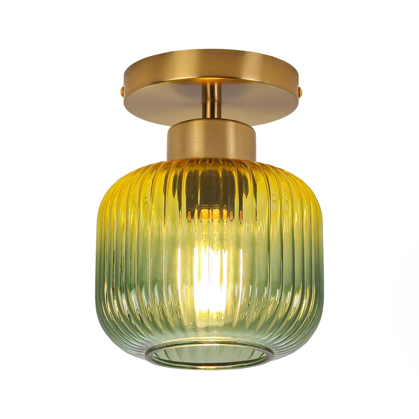 6 Inch Bard 1-Light Semi-Flush Mount Ceiling Light