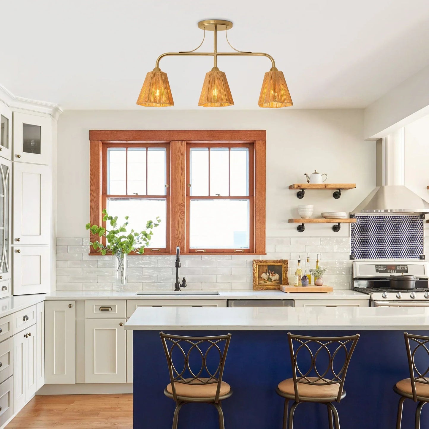 30 Inch Paddy 3-Light Chandelier