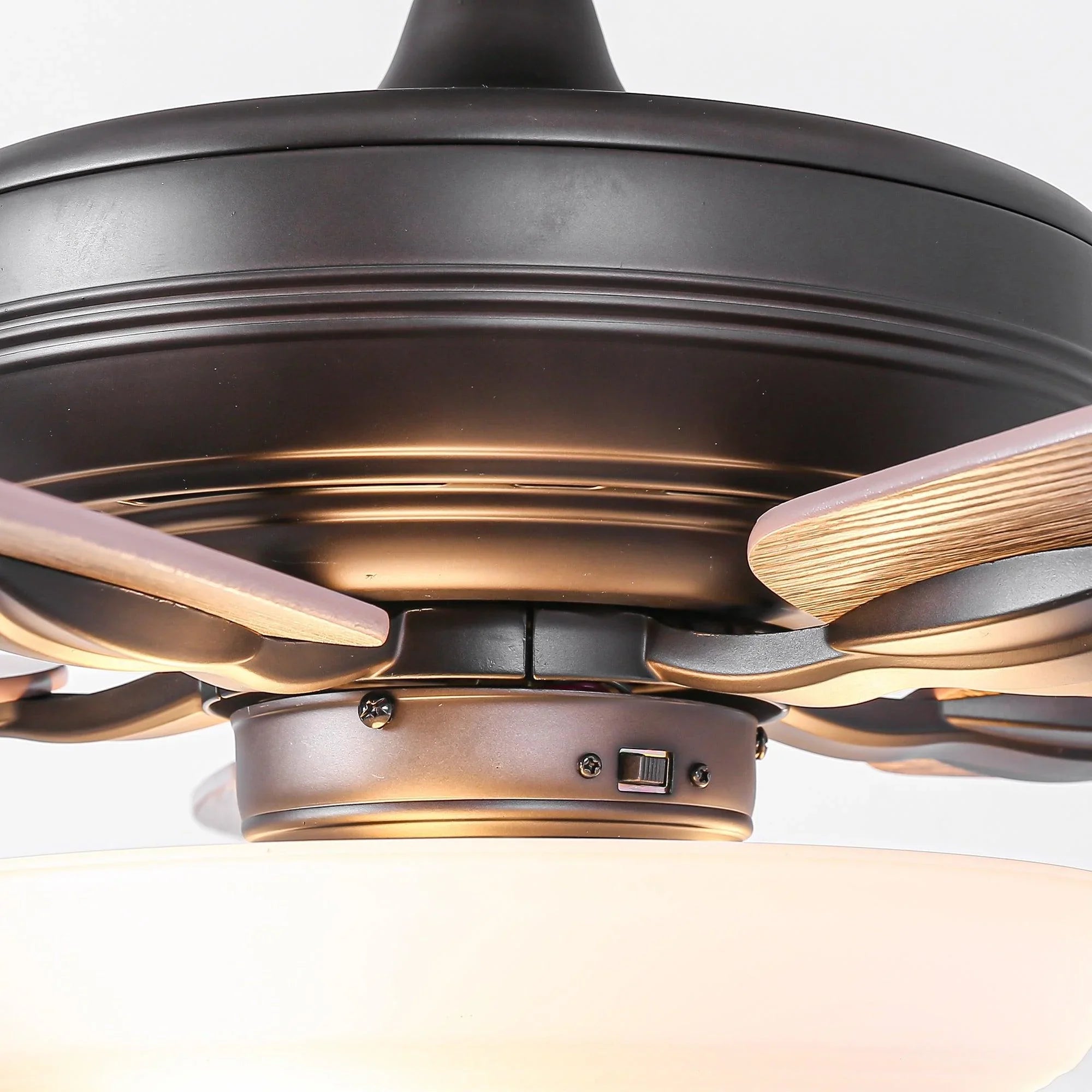 52" Traditional Pull Chain 5 Blades Ceiling Fan with Light
