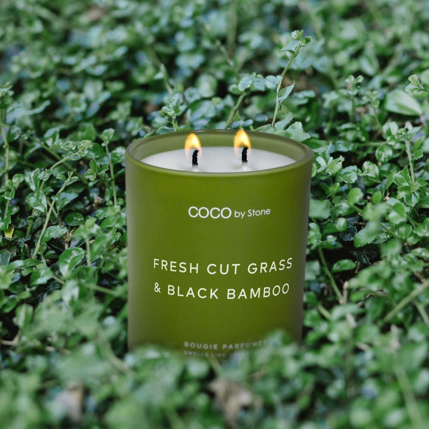 15oz Smells Like Fresh Cut Grass & Black Bamboo Candle