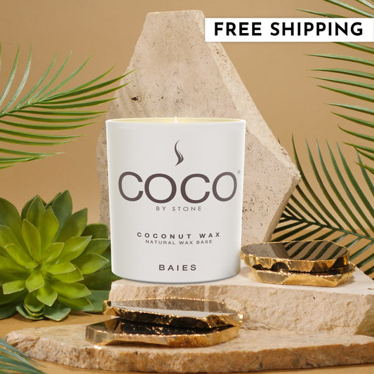 Baies Natural Coconut Apricot Wax Candle