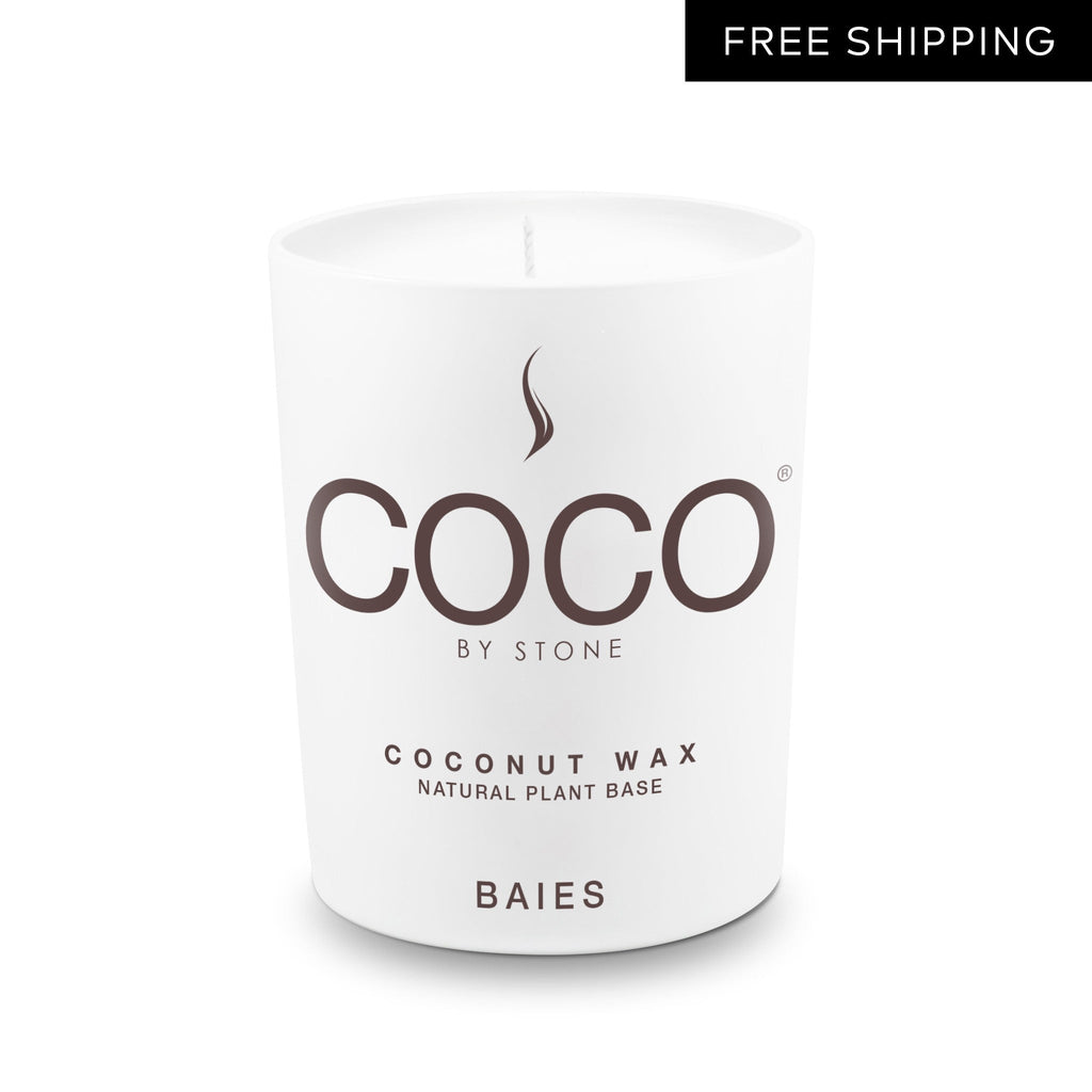 Baies Natural Coconut Apricot Wax Candle