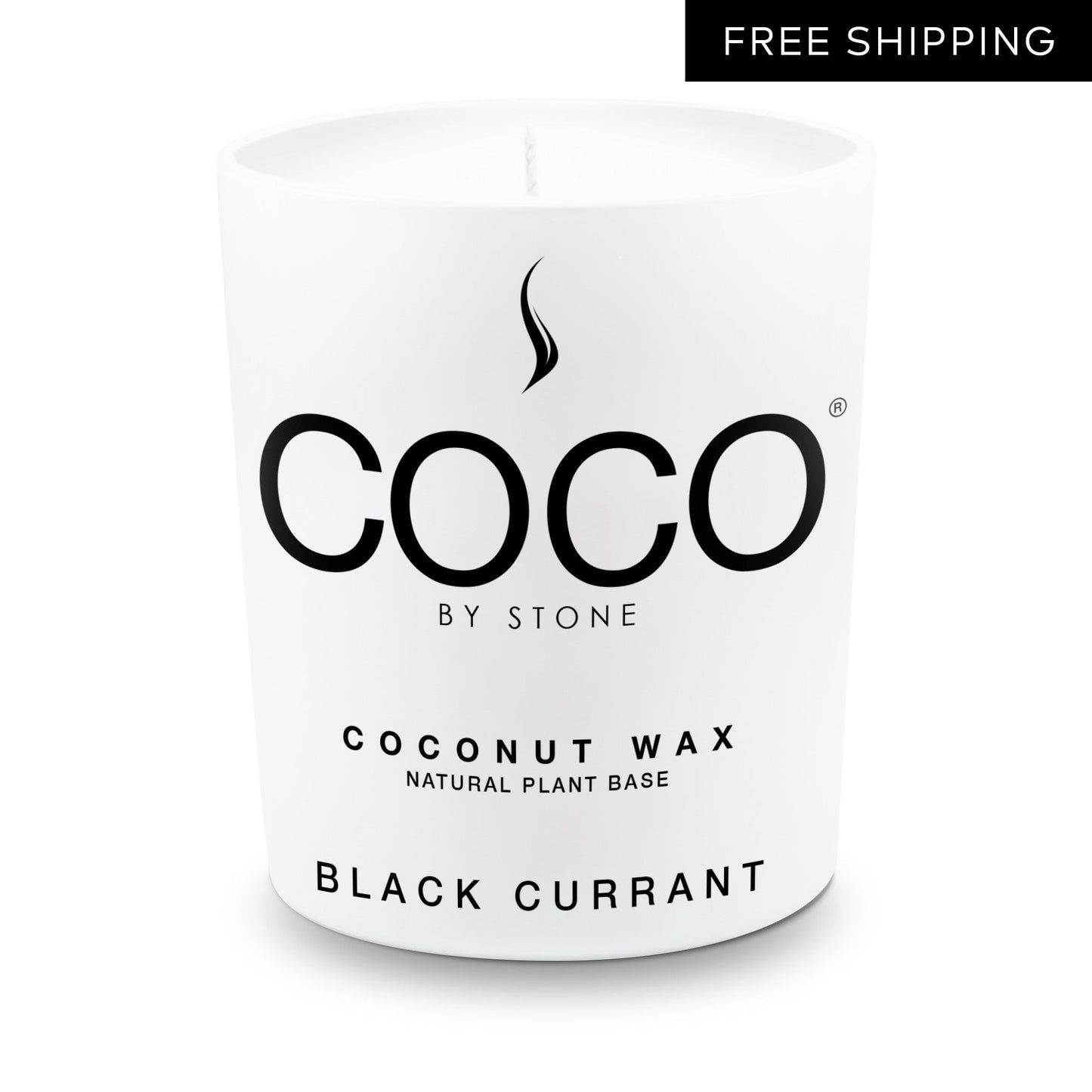 Black Currant Natural Coconut Apricot Wax Candle
