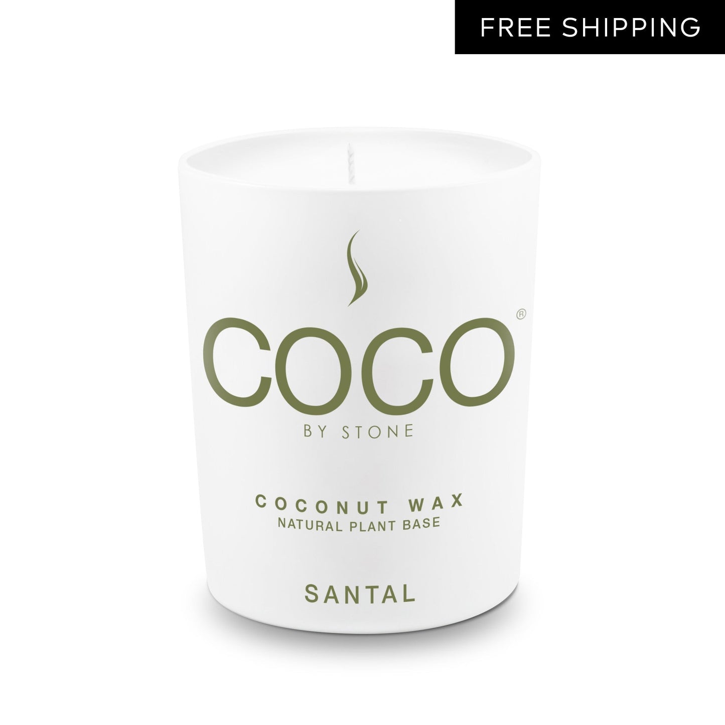 Santal Natural Coconut Apricot Wax Candle
