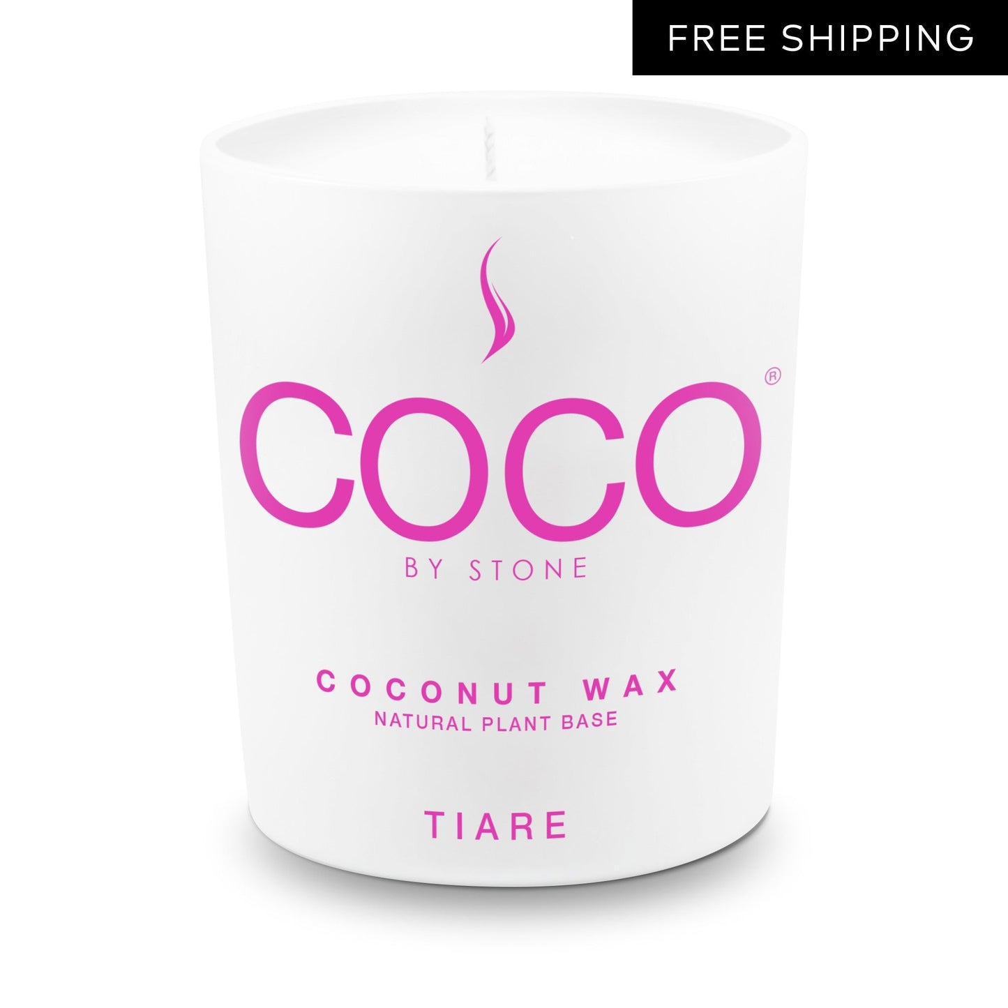 Tiare Natural Coconut Apricot Wax Candle