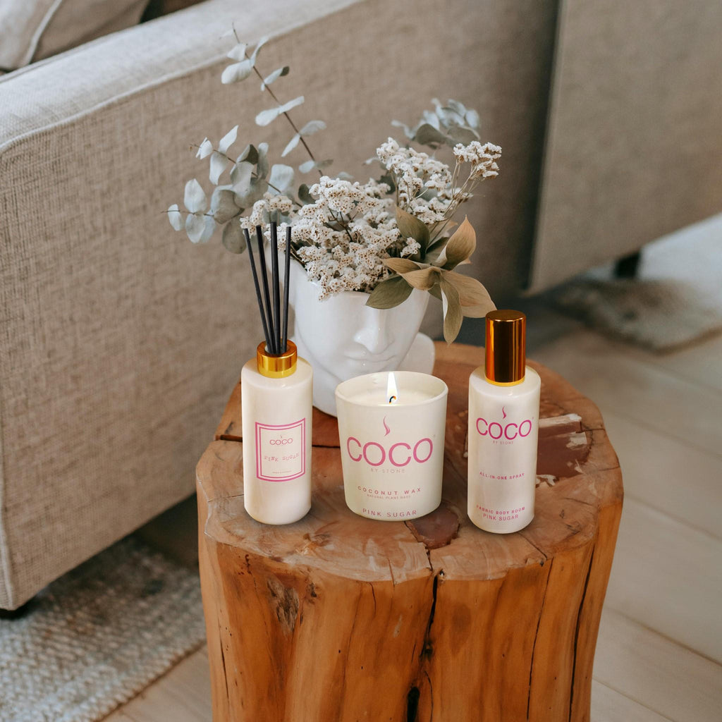 Pink Sugar Natural Coconut Apricot Wax Candle