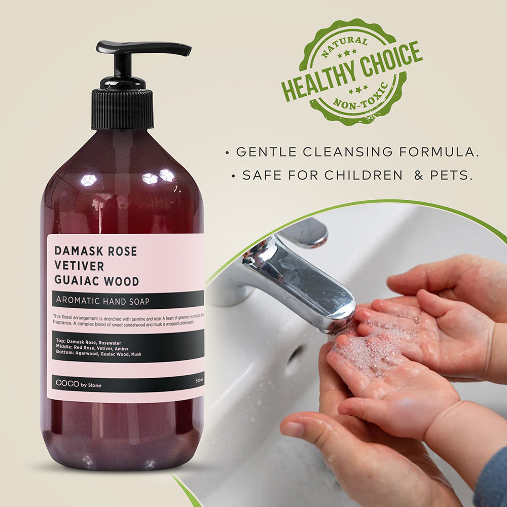 Damask Rose | Vetiver | Guaiac Wood Hand Soap