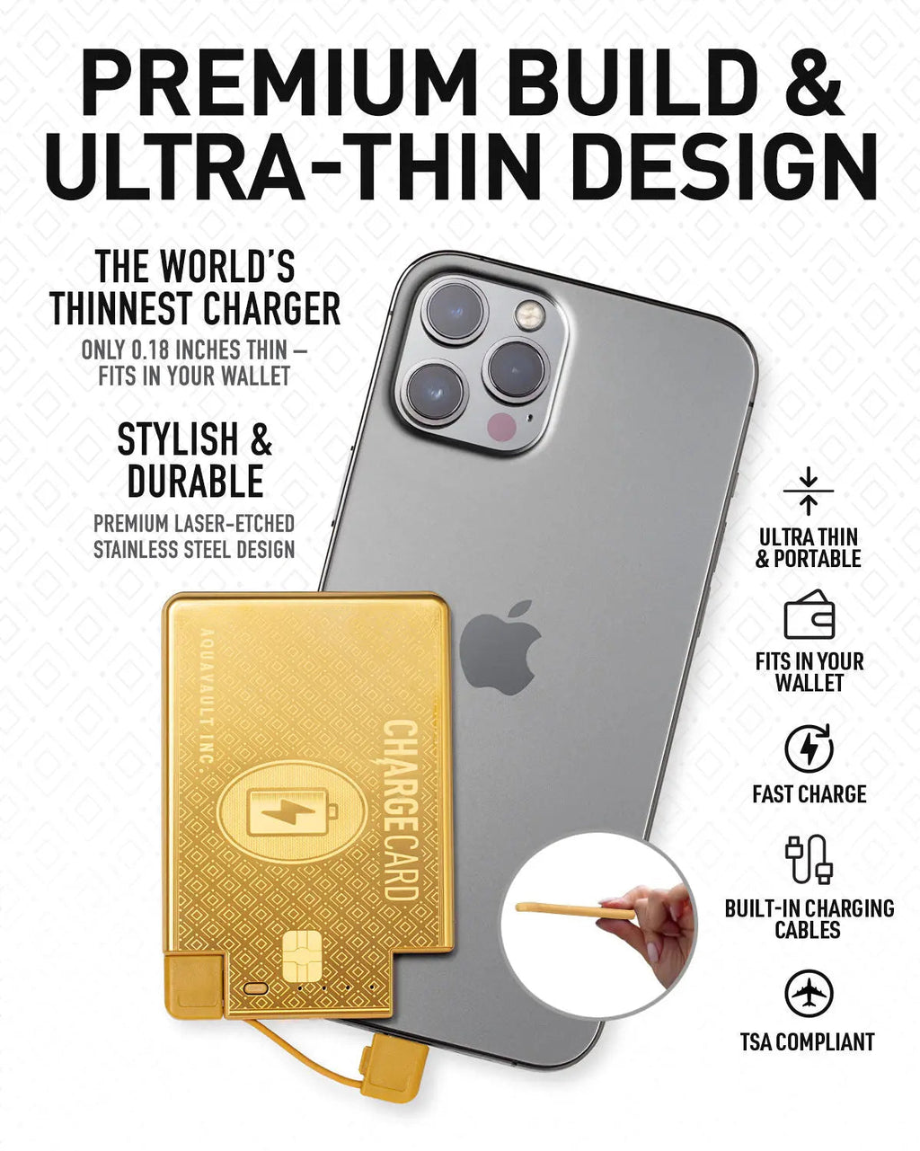 ChargeCard® - World's Thinnest Portable Charger