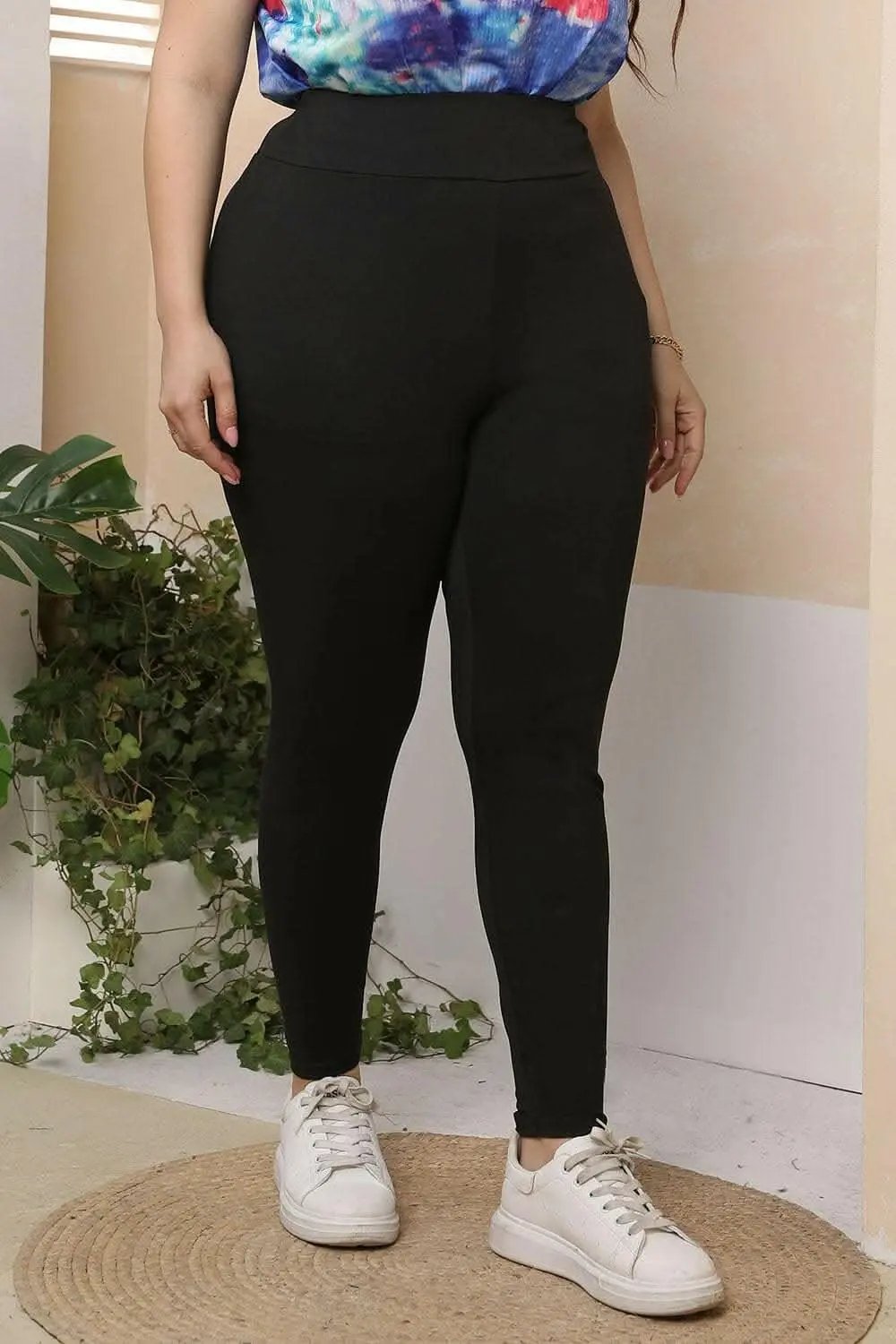 Trendsi Plus Size Trousers Women's Chic Comfort Pants Opaque