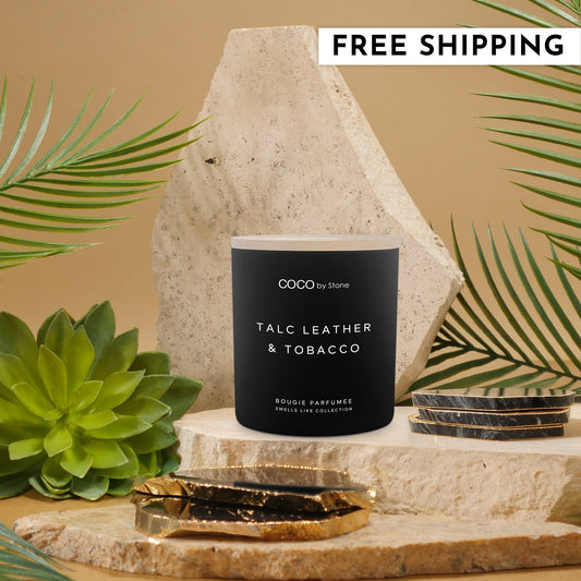 11oz Smells Like Talc Leather & Tobacco Candle
