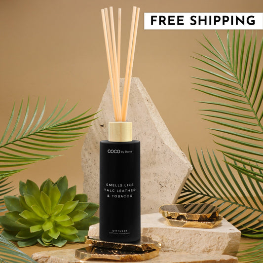 5oz Smells Like Talc Leather & Tobacco Reed Diffuser