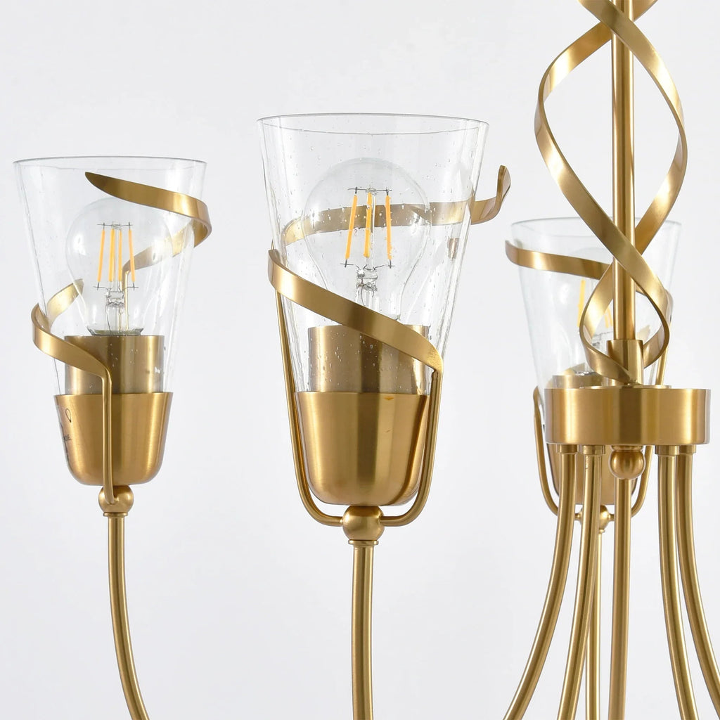 26 Inch Uriah 5-Light Golden Chandelier